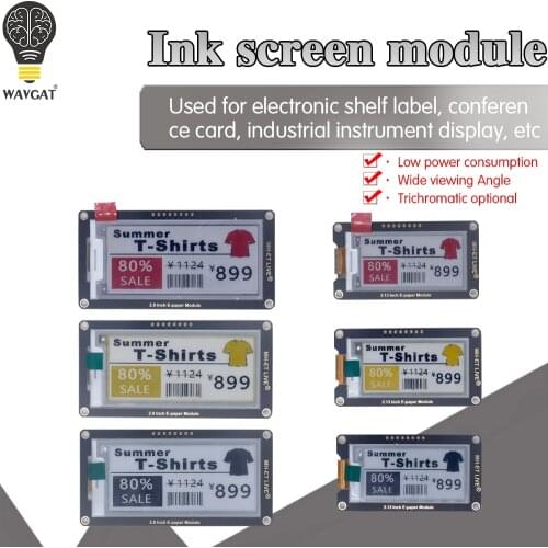 2.13" 2.13 2.9" 2.9 Inch Epaper Module E-paper E-Ink EInk Display Screen SPI Support For Arduino UNO STM32 Raspberry PI ESP32