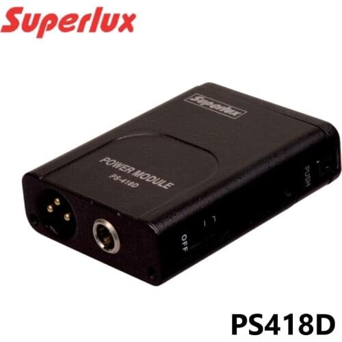 Superlux PS418D power module Pre-Amplifier for condenser miniature microphone power supply