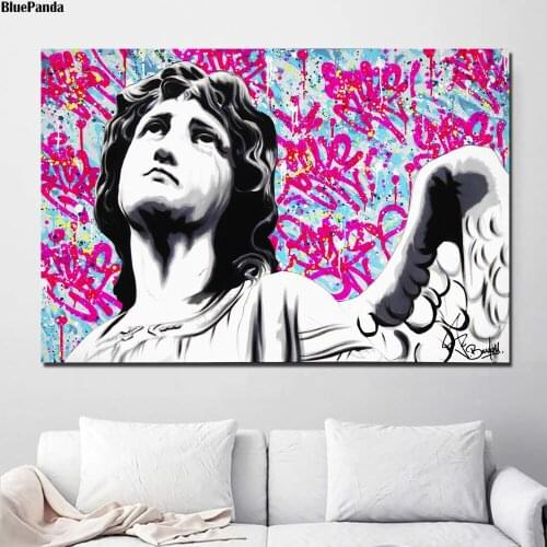 The Prayers Of The Angel Poster Paintings On Canvas Graffiti Modern Art Decorative Wall Pictures Home Decoration