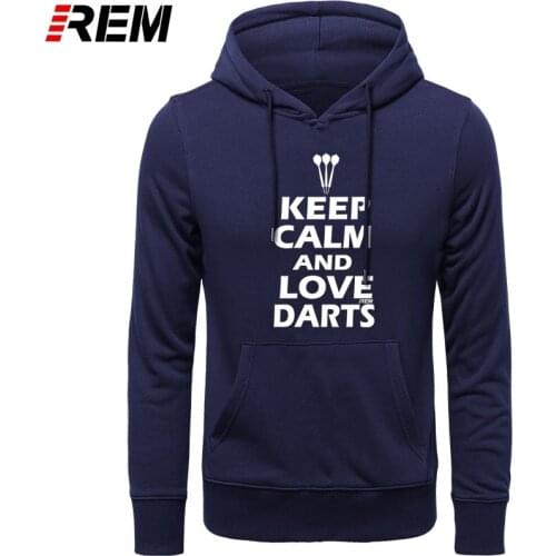 Boutique Men Keep Calm And Play Darts Colors Cotton Tops Long Sleeve Cool Men Funny Clothing Hoodies, Sweatshirts