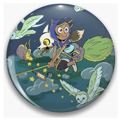 The Owl House Luz Noceda King Customizable Soft Button Pin Jewelry Cartoon Metal Cute Lover Lapel Pin Decor Creative Badge