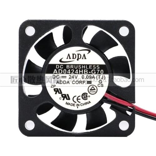 New original AD0424HB-G70 4010 24V 0.09A 4CM double ball inverter printer copier power supply ultra-thin fan