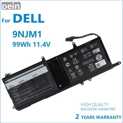 Oein Genuine 9NJM1 Laptop Battery For Dell Alienware 15 R3 17 R4 Series Notebook 0546FF 0HF250 44T2R HF250 MG2YH 11.4V 99WH