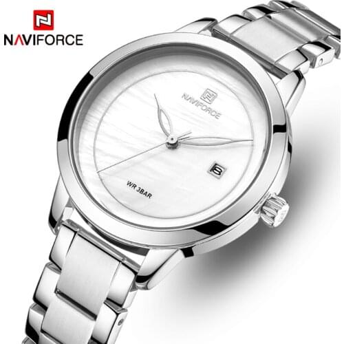 NAVIFORCE Simple Women Watches Lady Girl Quartz Watch Waterproof Wristwatch Casual Fashion Male Clock Female Reloj Mujer
