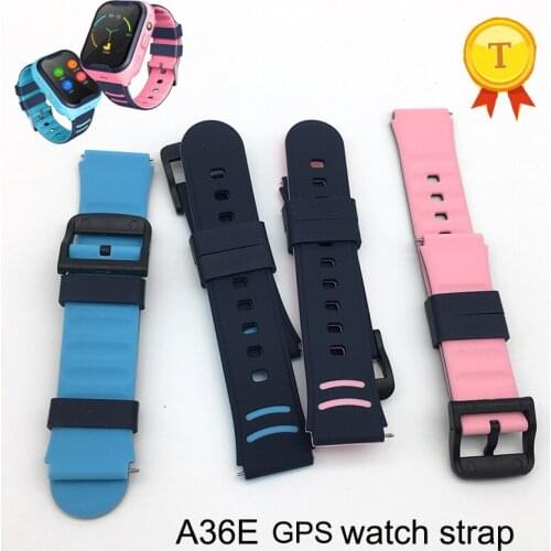 2021 original watch strap for A36E 4G Kids gps Smart Watch hour clock saat silicone belt pink blue color replacement straps