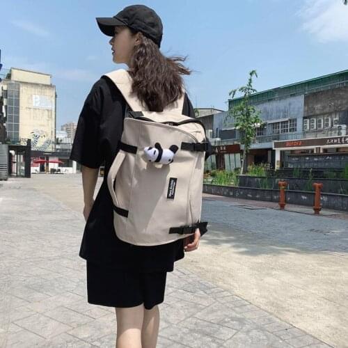 Bucket Shape Backpack Women and Men Unisex School Bag Large Capacity Shoulder Bag Multi-Functional Backpack Travel Casual Style