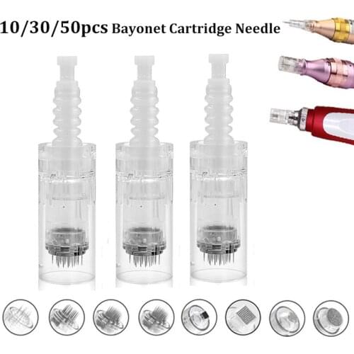 Bayonet Needle Cartridge NeedleTip for Dr Pen N2/M5/M7 Exfoliate Shrink Pores Device Micro Rolling Derma Pen Therapy Beauty Tool