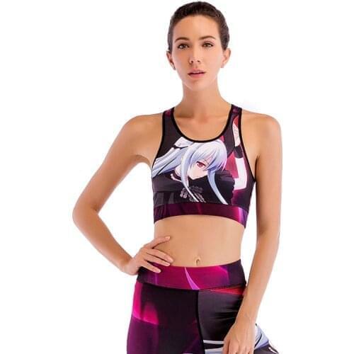 Gym Fitness Push-Up Tops Cody Lundin Digital Print Sport Vest For Women Female Active Bra