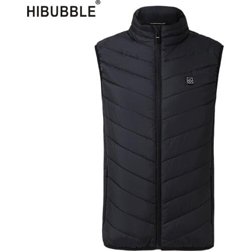 Back Electric Heated Vest Women Winter Autumn Warm Sleeveless Jacket Women / Men Fashion Coats Plus Size Veste Femme 2018