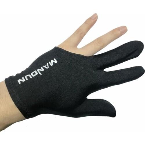 2pcs Billiards Gloves Black Eight Snooker for Billiards Three-Finger Gloves Fingerless Billiards Gloves Billiard Accessories