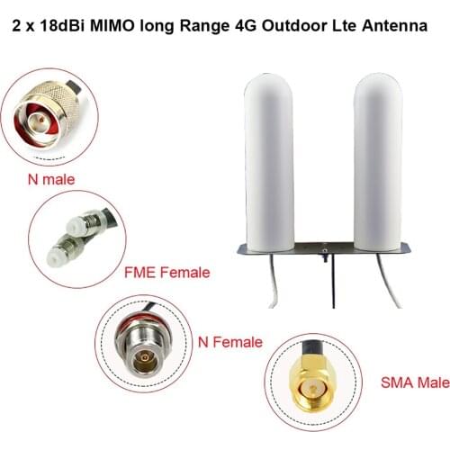 2 x 18dBi MIMO long Range 4g Outdoor Lte Antenna