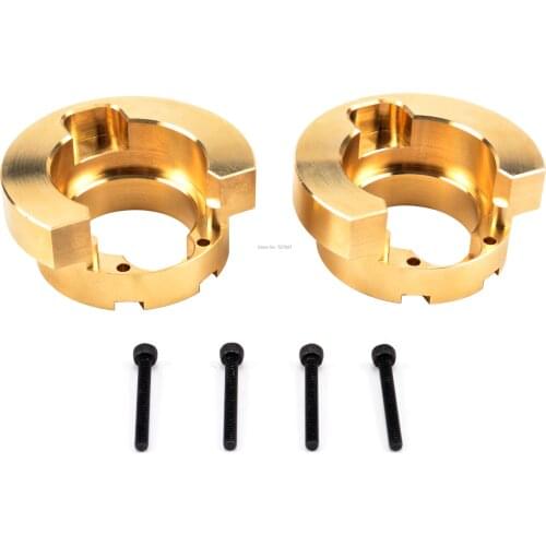 2pcs Brass Counterweight Portal Drive Axle Balance Weight for 1:10 1/10 RC Crawler Car Traxxas TRX-4 Upgrade Parts
