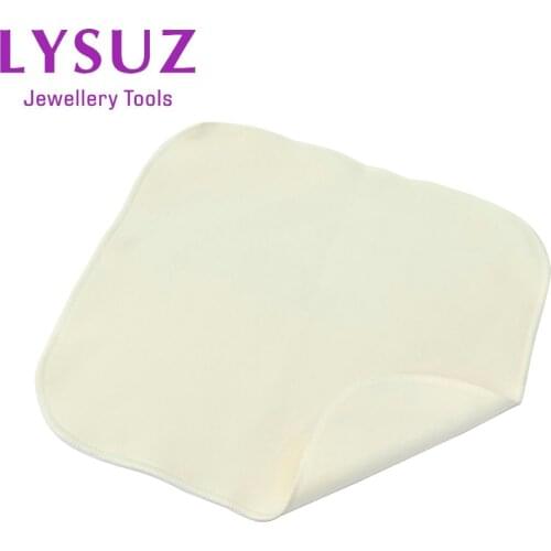 Diamond Gemstone Cleaning Cloth Polishing Without Scratching Pearl Gold Silver Jewelry Mircofiber LYSUZ