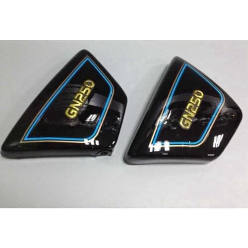 Free Shipping For Suzuki Motorcycle Right and Left Side Cover Panel GN 250 gn250 Black and Red 250 Fuel tank protection board