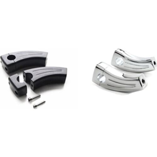 Black Chrome Motorcycle Cruiser Handlebar Pullback Risers 7/8" 22MM Bar For BMW Aprilia honda Yamaha KTN Touring Chopper Bobber