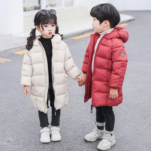 Childrens Cotton Jacket Childrens Down Cotton Coat Autumn Winter New Baby Boys Girls Outwear
