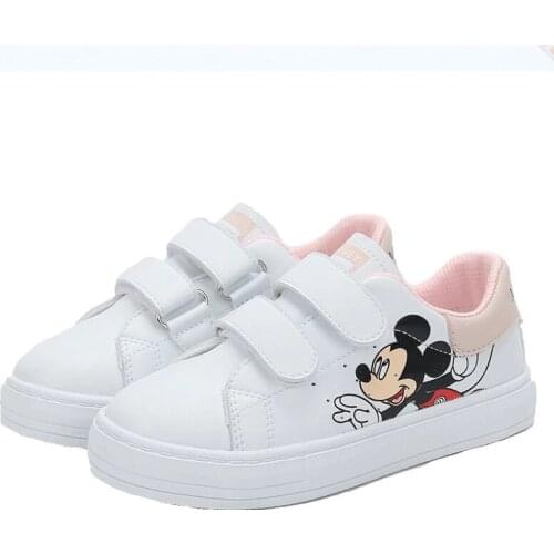 Disney childrens shoes cartoon Mickey Mouse boys and girls casual shoes non-slip soft-soled sports shoes student shoes