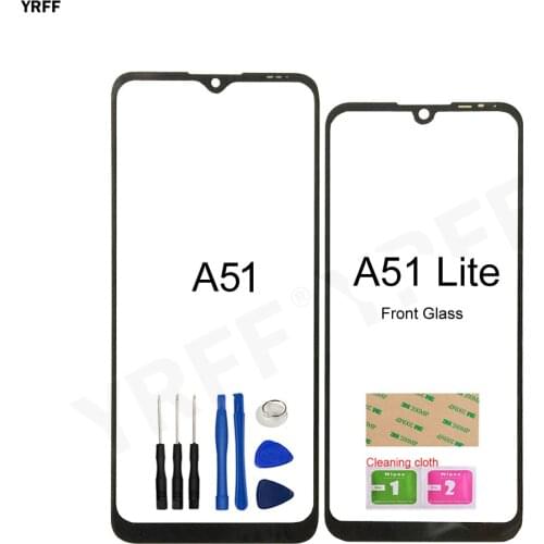 For ZTE Blade A51 Lite (No Touch Screen) Outer Front Glass Panel Cover Repair Assembly 3M Glue