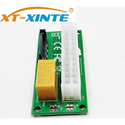 Dual Power Module Supply SATA /Large 4P Connector 24Pin C Multi-Power Circuit Line Miner Computer Sync Starting Control