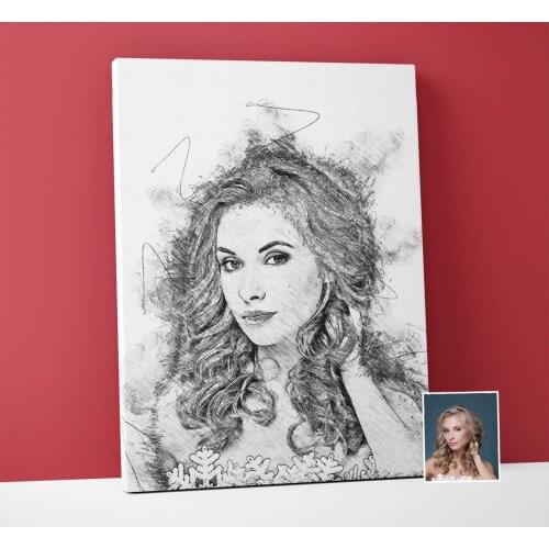 Personalized Black Pen UV Printing Canvas Table 30x50 Gift Items Home Decoration Home Accessories Hot Sale Free cargo