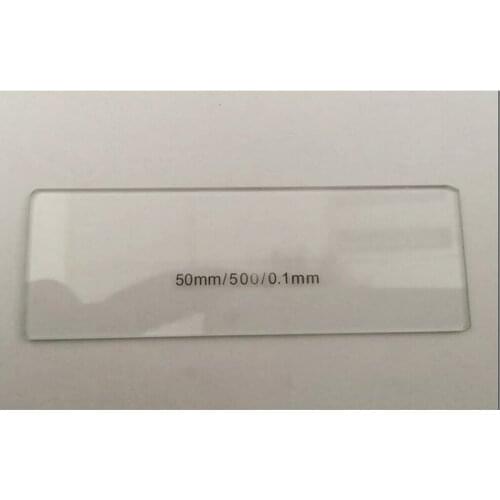 Calibration Slide 50mm 0.1mm Scale Micrometer Microscope Stage