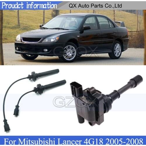 CAPQX Ignition Coil and Ignition For Mitsubishi Lancer 4G18 2005 2006 2007 2008 Ignition Wire Set