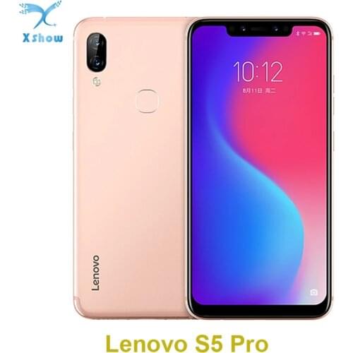 Notch Screen Mobile Phone Lenovo S5 Pro 6GB 128GB 20MP Four-cameras 6.2" Octa Core 3500mAh battery Fingerprint 4G LTE Smartphone