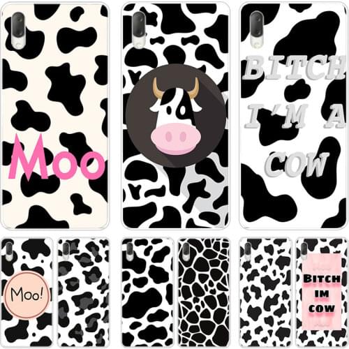 Cute cow pattern Case For Sony Xperia X XA XA1 XA2 Ultra L1 L2 L3 XZ3 M4 Aqua Z3 Z5 Premium E5 XZ XZ1 XZ2 Compact Cover