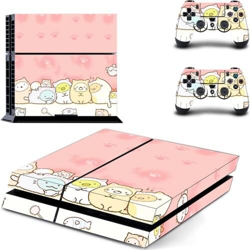Sumikko Gurashi PS4 Stickers Play station 4 Skin Sticker Decal Cover For PlayStation 4 PS4 Console & Controller Skins Vinyl