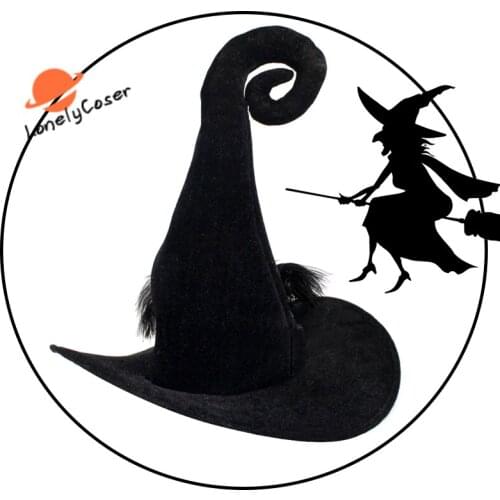 2021 New Halloween Witch Wizard Hat Party Costume Headgear Devil Cap Cosplay Props Decoration Accessories for Adult Women Men