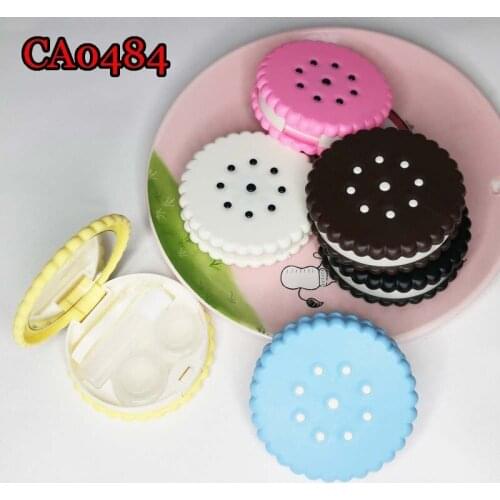 New Lovely Pupil Box Sesame Biscuit Oreo Contact Lens Box Color Film Companion Box