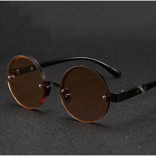 Anti-fatigue Reading Glasses Natural Crystal Glass Stone Presbyopia Eyeglasses Male High-definition Round Brown Reading Glasses