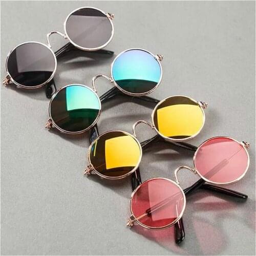 1PC Lovely Pet Cat Glasses Dog Glasses Pet Products Kitty Toy Dog Sunglasses Photos 3cm Pet Accessoires Round Colorful