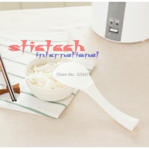 By dhl 200pcs Kitchen fish shape Non Stick Rice Paddle high quality plastic Meal Spoon home restaurant supplies Tableware Spoons