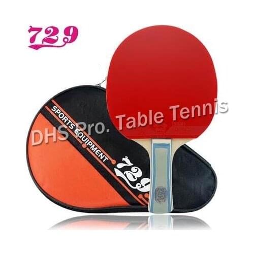 RITC 729 Friendship 1060# Pips-In Table Tennis Racket with rubber with free Case for PingPong