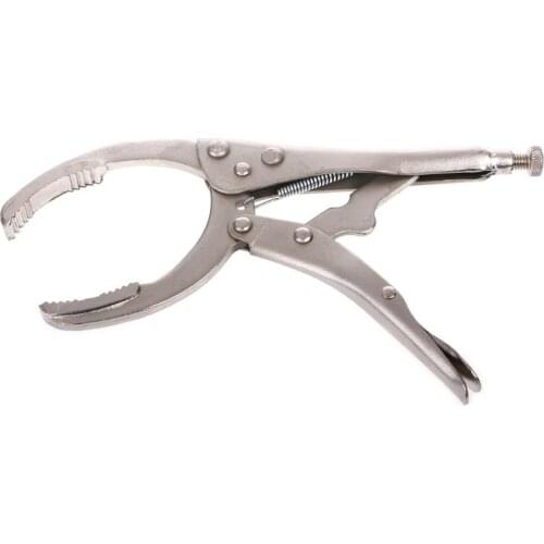 Steel 45# 10inch Adjustable Oil Filter Wrench Plier Spanner Removal Tool For Car Vehicle Repair Locking Grip