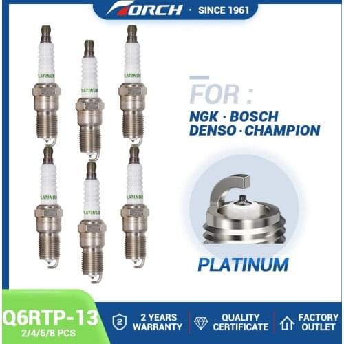 NGK TR6AP13/PTR6D-13G Spark Plug Replacement Torch Brand Platinum Candles Torch Q6RTP-13