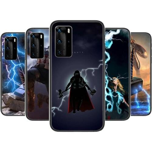 Thor Clear Phone Case For Huawei Honor 20 10 9 8A 7 5T X Pro Lite 5G Black Etui Coque Hoesjes Comic Fash