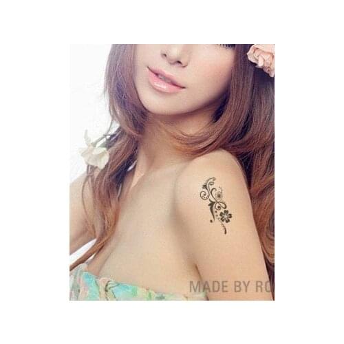 Waterproof Temporary Tattoo Sticker on body sexy flower vine tatto stickers flash tatoo fake tattoos for girl women