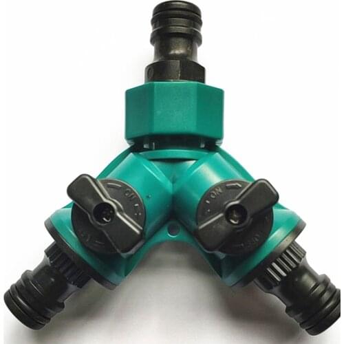 Irrigation Y Shape Tap Connector Quick Coupling Garden Hose Adapter Splitter Drip Garden Watering Irrigation System Tool