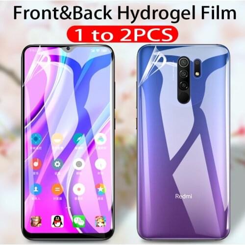 10PCS Front and back hydrogel film screen protector for Xiaomi Redmi 9 9A 9C redmi9 a c redmi9a redmi9c not tempered glass