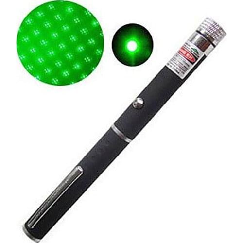 5mw 532nm 2 in 1 Visible Beam Light Star Cap Projector Green Laser Pointer Pen