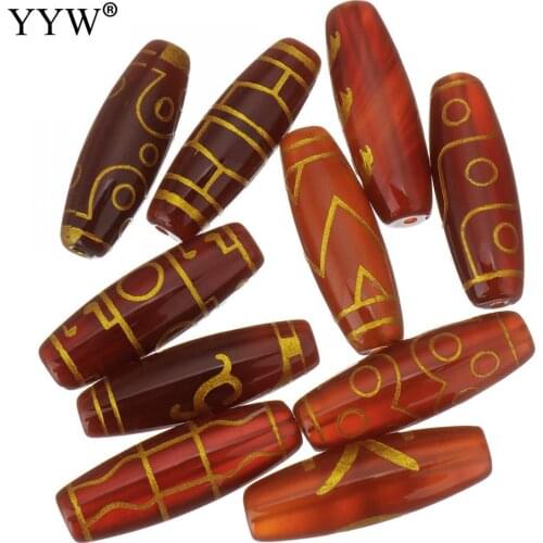 5pcs/Lot Natural Tibetan Agates Onyx Dzi Beads Eyed/Lotus/Wavy/Man Jewelry Making Beads, Many patterns For DIY Jewelry Making