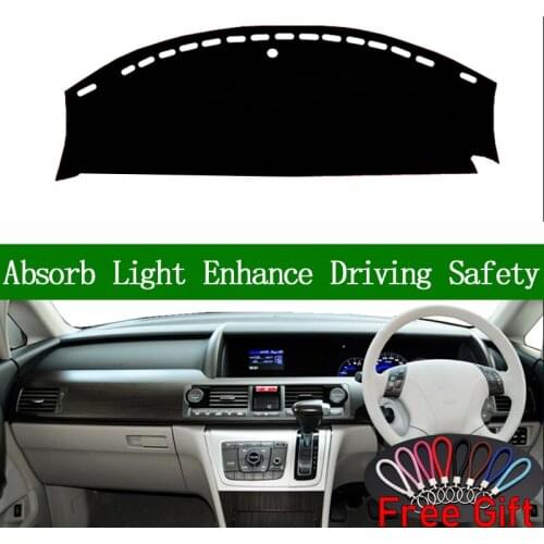 For Honda elysion 2012 2013 2014 2015 Right Hand Drive Dashboard Cover Car Stickers Sun Shade Mat Carpet Interior Accessories
