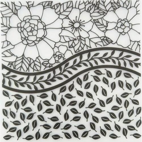 Flower Embossing Folder for Card Making Floral DIY Plastic Scrapbooking Photo Album Card Paper DIY Craft Decoration Template