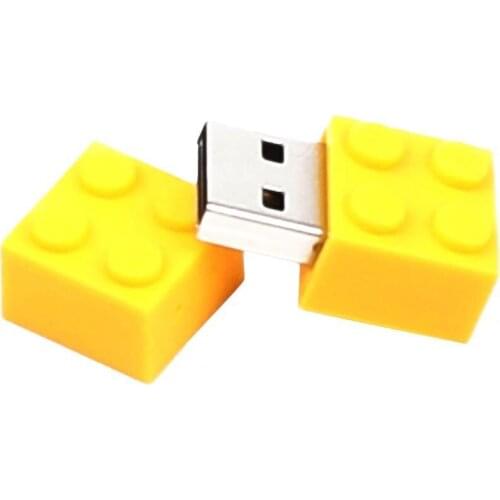 U Disk Building Block Design High Speed 16GB/32GB/64GB/128G USB2.0 Flash Drive Memory Stick for Computer