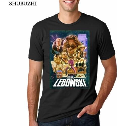 Great The Big Lebowski Tshirt Man Short Sleeve Crewneck Cotton Men Shirt Camisa Masculina 3XL