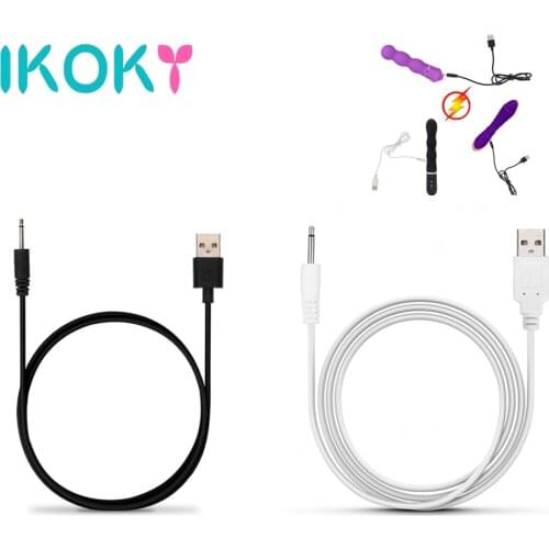 IKOKY DC Vibrator Cable Cord USB Charging Cable Sex Products for Rechargeable Adult Toys USB Power Supply Charger