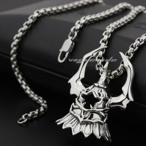 LINSION 925 Sterling Silver Black Knight Dard Lord Helmet Mens Biker Rock Punk Pendant 8N018