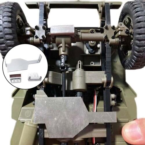 Metal RC Chassis Armor Axle Guard Plate for FMS ROCHOBBY 1941 Willys Jeep 1/12 Car Model Trucks DIY Accessory Parts